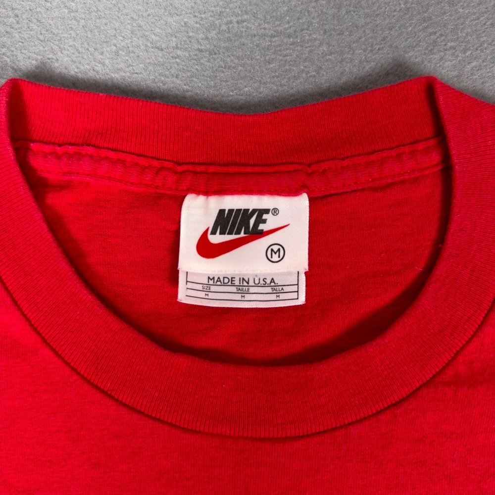 Vintage 90s Nike Ohio‎ State Buckeyes Football 97 Mens M Red Tee Made in USA - Picture 5 of 7